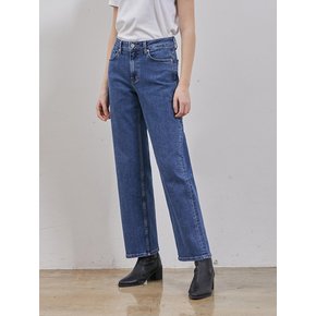 DENIM BASIC STRAIGHT FIT PANTS INDIGO