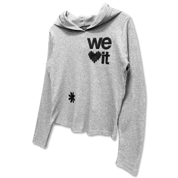 We love It Hoodie Long Sleeve_Gray