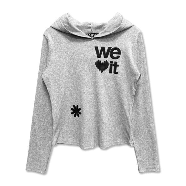 We love It Hoodie Long Sleeve_Gray