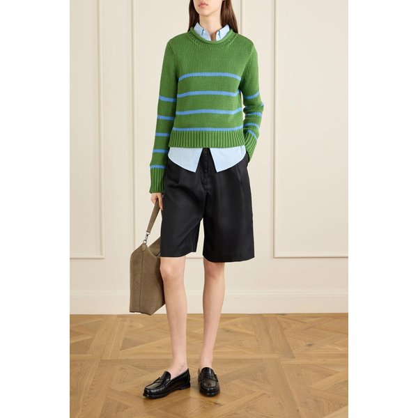 라 리뉴 미니 마리나 스트라이프 코튼 스웨터 멀티 46376663163013204