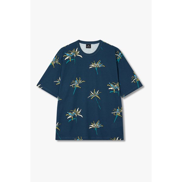 [PS PAUL SMITH] 플라워 캐주얼 핏 티셔츠 5735327005000
