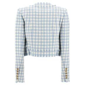 Tweed jacket CF1SK595CE70SLJ Light Blue