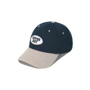 M 커버낫모자 CQK CO2407CA66-NA 클로버하트 쿠퍼로고 와펜 볼캡 Navy