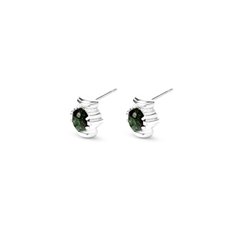 [925 silver] [ROME;ROMA] PANTHEON ZOISITE EARRING