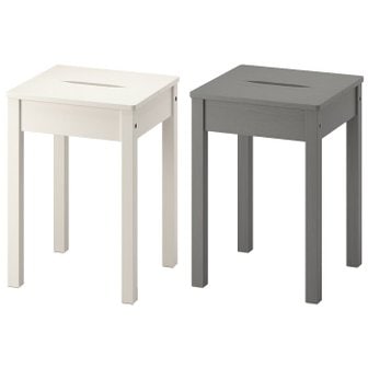 이케아 HAUGA 하우가 스툴 45cm/보조의자/식탁의자/원목스툴/침대협탁/간이의자/손님의자