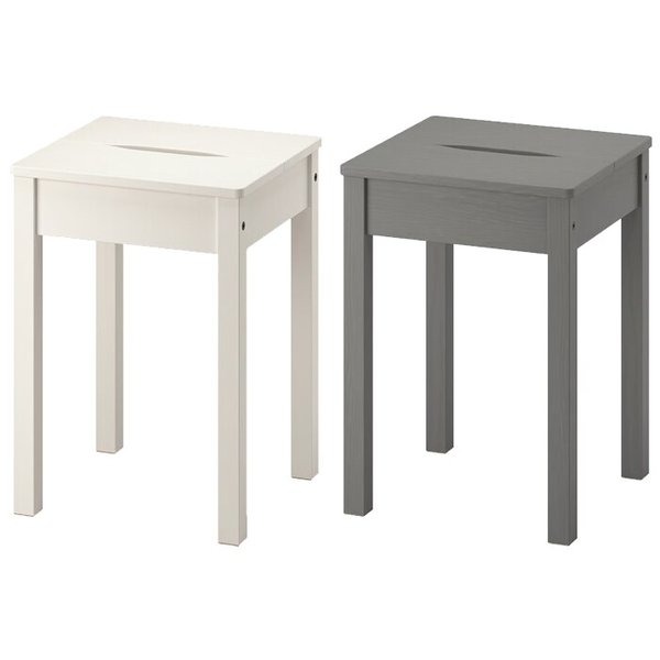 HAUGA 하우가 스툴 45cm/보조의자/식탁의자/원목스툴/침대협탁/간이의자/손님의자