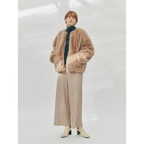 fur blouson_mocha