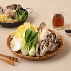 전골용 모둠 채소와 버섯 (470g/팩, 샤브 육수 증정)