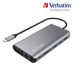 8in1 HDMI VGA USB3.0 RJ45 멀티 허브 리더기