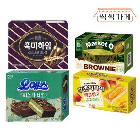 후렌치파이 애플망고 + 오예스 피스타치오 + 마켓오 제주말차 + 흑미하임