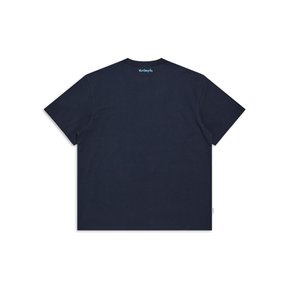 빈티지 크랙 슈무 티셔츠 - NAVY Z263UST040065