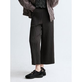 라플리 웨이브 퀼팅 플랩 와이드 팬츠_LPPTW125008