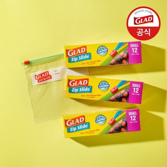  [GLAD]글래드 프리미엄 매직백 슬라이드 소형 12매 3개