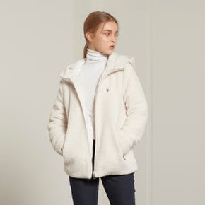 [U.S. POLO ASSN.] 여성 리버서블 플리스 후드점퍼