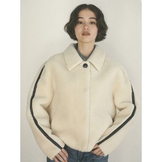 마조팩토리 Iris Fur Mustang Jacket [Ivory]