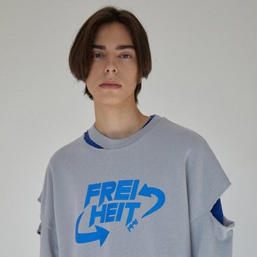 FREIHEIT [프라이하잇]SLITPOINT  SWEATSHIRT (GRAY)