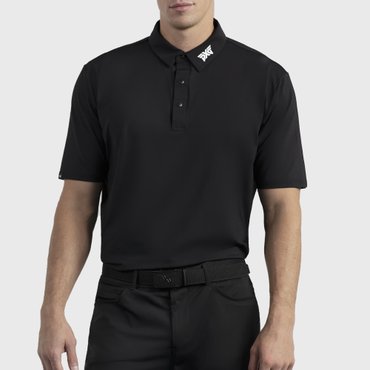 PXG 남성 골프웨어 시그니처 반팔 폴로 셔츠 블랙  BP SIGNATURE POLO