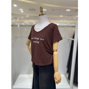 레터링 홀터넥 레이어드 티셔츠 629770