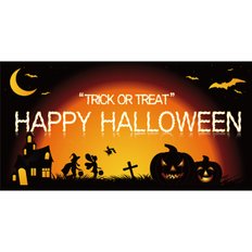 리빙다 할로윈현수막대형(요정과마녀) 할로윈 현수막 대형 이벤트 소품 장식 데코 용품 파티