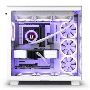 NZXT H9 Flow Matte White 미들타워 케이스