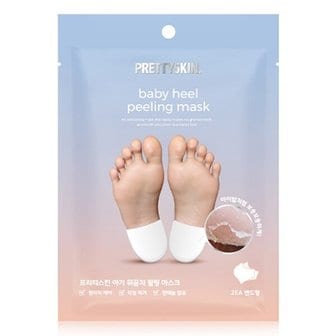 프리티스킨 아기 뒤꿈치 풋 필링 마스크 밴드형 발 각질제거 아기발 스크럽