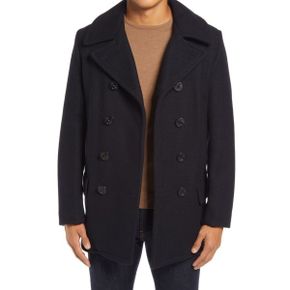 4270568 Schott NYC Melton Wool Blend Peacoat