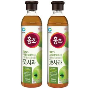 대상 청정원 홍초 풋사과 900ml x 2개입