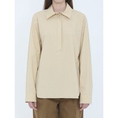 [해외배송] 더로우 포인티드 칼라 하프 플라켓 코튼 셔츠 10303 W4075 SAN