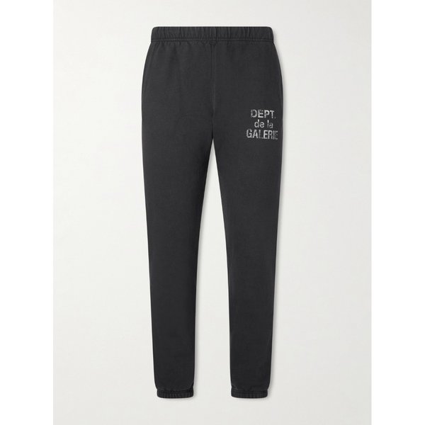 테이퍼드 로고 프린트 코튼 저지 스웨트팬츠 46376663162903328