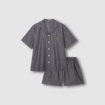 JAJU 여 스트라이프 3부 파자마 세트 J216201044058