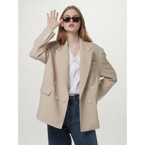 [BE:able] Overfit double jacket - Light beige