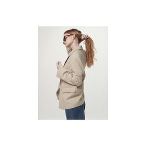 [BE:able] Overfit double jacket - Light beige