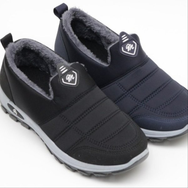 [옷자락] 남성 방한 패딩 퍼 안감 캐주얼 데일리 슬립온