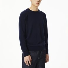 남 라운드넥 니트(NAVY / CHARCOAL / BLACK)