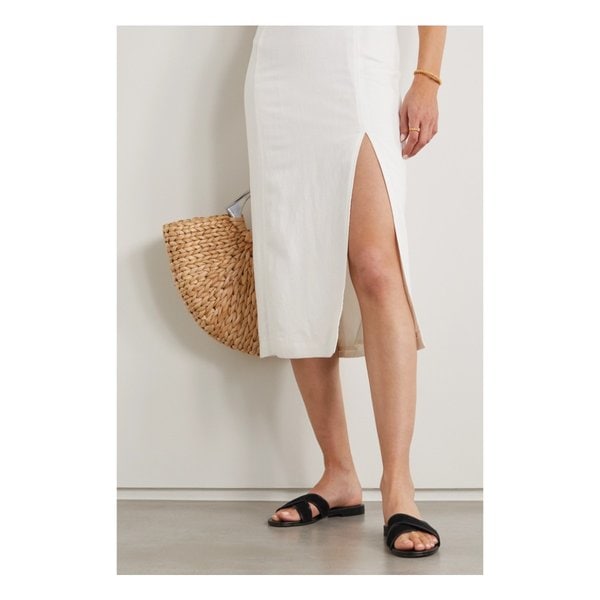 Ifneta Suede And Leather Slides 블랙 6630340696543414