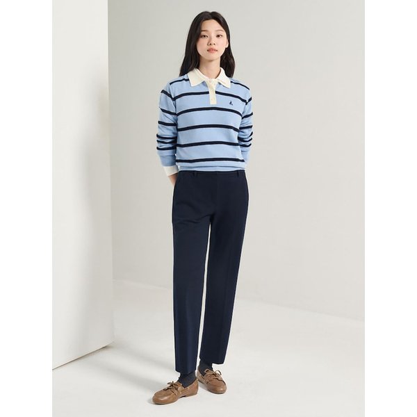 기모 슬림 스트레이트 팬츠  네이비 (BF5921C54R)