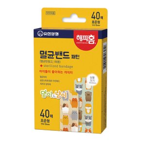 멸균밴드 패턴 표준형 40매 / 일회용 상처보호밴드