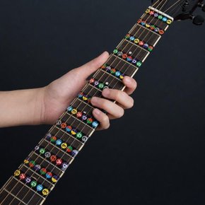 초보자용 기타 코드 음계스티커 3p