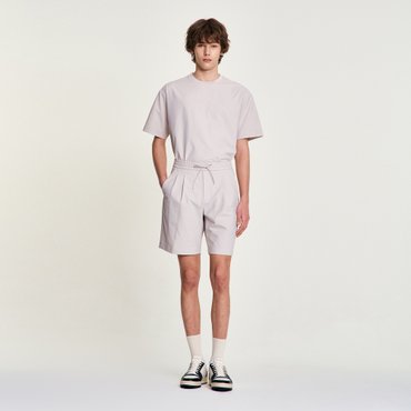 산드로옴므 [SANDRO HOMME] 핀턱 밴딩 쇼츠 SH25M5MRF0396
