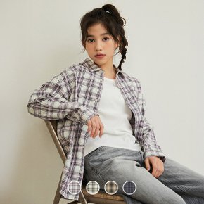 03045505 루즈핏 체크 셔츠