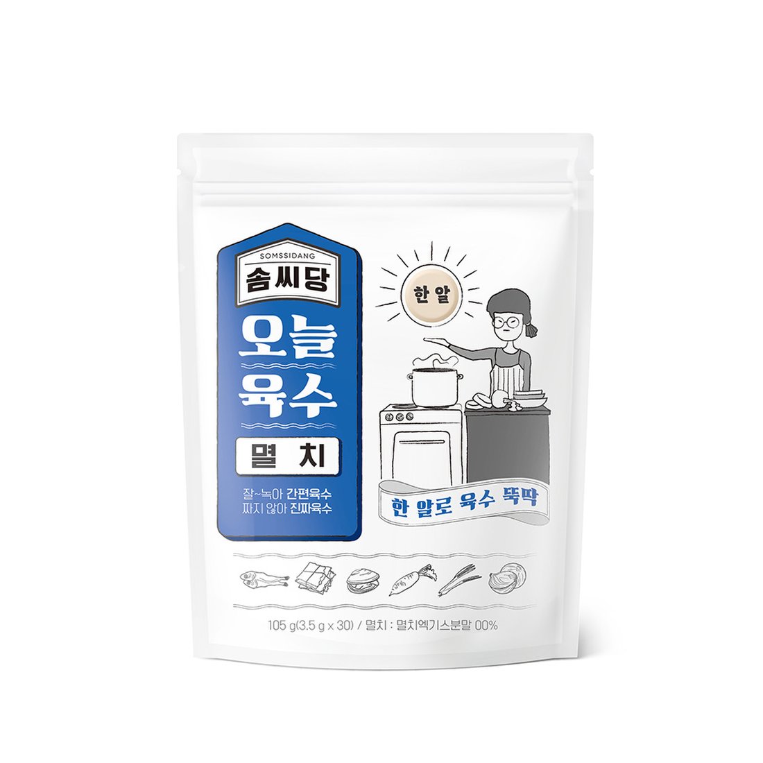 솜씨당 오늘육수 멸치육수3.5G X30개입, 신세계적 쇼핑포털 Ssg.Com