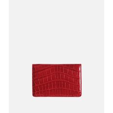 프리미엄 악어가죽 명함지갑 카드 월렛 Crocodile Leather card wallet / 레드 RED