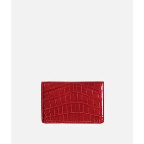 프리미엄 악어가죽 명함지갑 카드 월렛 Crocodile Leather card wallet / 레드 RED