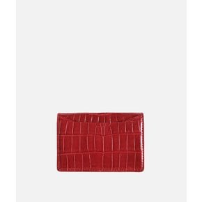 프리미엄 악어가죽 명함지갑 카드 월렛 Crocodile Leather card wallet / 레드 RED