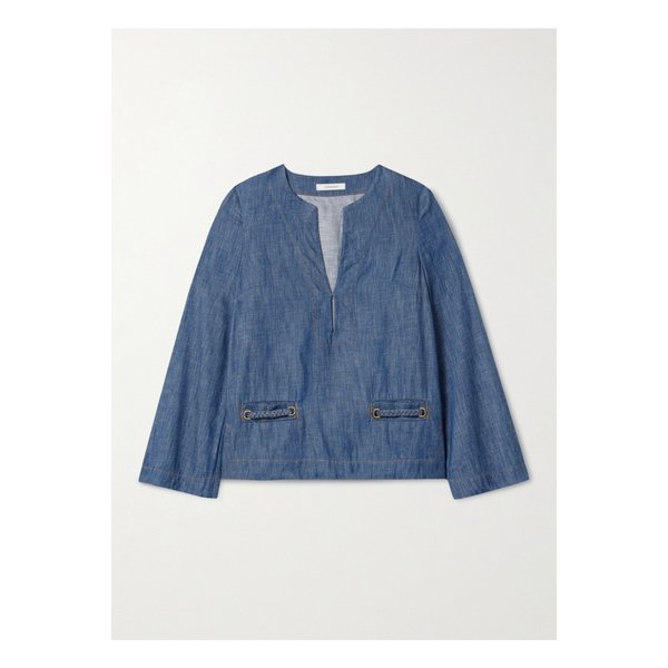 윌리 브레이드 데님 튜닉 다크 데님 1647597350955731