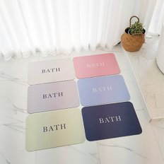 BATH 레터링 규조토 발매트 미끄럼방지 욕실 화장실 인테리어발매트