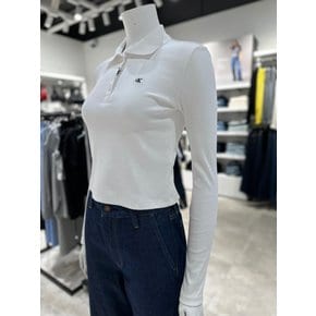 [파주점] [캘빈클라인진]여성 코튼 폴로 긴팔 티셔츠 47D288G-YAA