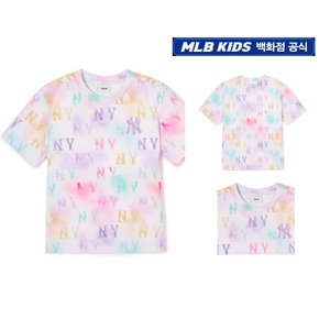 24SS [KIDS]워터 모노그램 전판 티셔츠 뉴욕양키스  7ATSM0443-50PKL