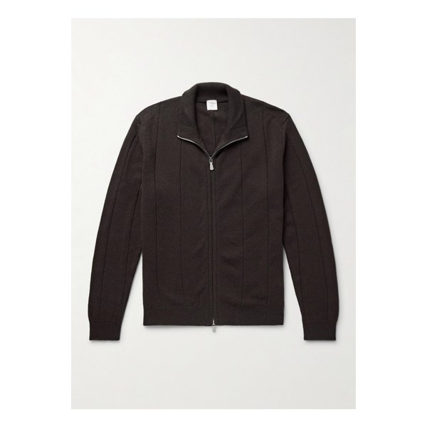 골지 울 집업 가디건 브라운 46376663162880426