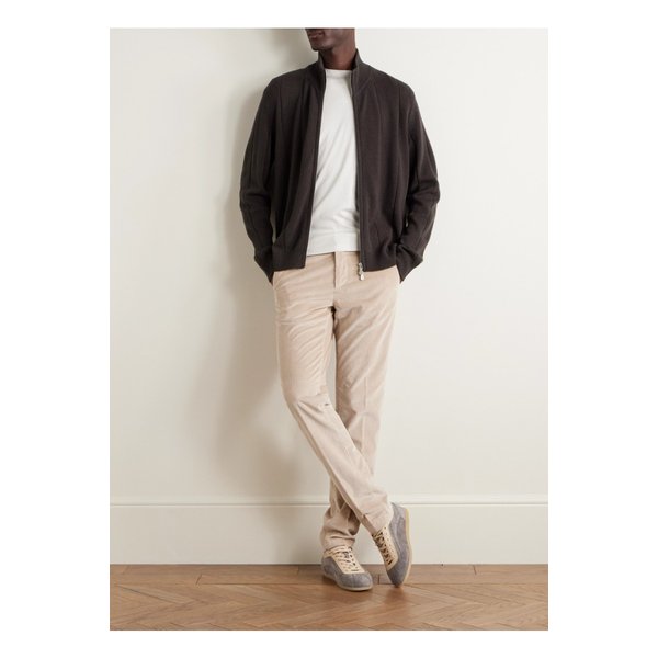 골지 울 집업 가디건 브라운 46376663162880426